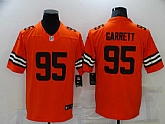 Nike Browns 95 Myles Garrett Orange Inverted Legend Limited Jersey,baseball caps,new era cap wholesale,wholesale hats